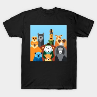 Zoo Animals Art Print T-Shirt